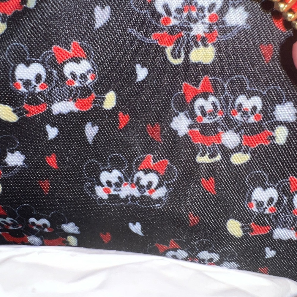 Disney Loungefly Mickey and Minnie Mouse Heart Backpack - Picture 8 of 8